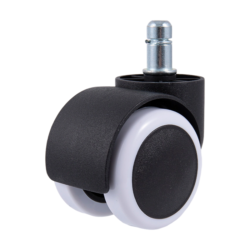 50/38 Black-White PU Wheel Universal Castersories dla krzeseł biurowych