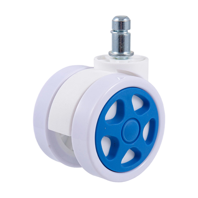 60/32 White White Racing Wheel (5-Hole Blue) Uniwersalne akcesoria do rzucania na krzesła biurowe i krzesła z siatki